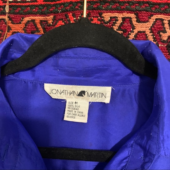 Blue Silk top - Picture 5 of 8